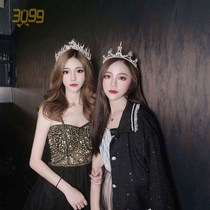 Birthday headdress Adult Net red crown headdress bride with 18th birthday gift girl European style