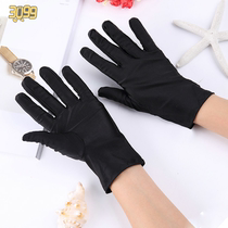 Etiquette gloves protection thin black and white padded white cotton cotton thread sweat cloth Buddha beads stockings disposable