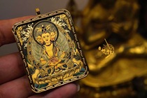 Carry-on card hot gonegun pure handmade original mine black convex gold duozodiac sheep monkey Ben life Buddhas big day like coming to Buddha