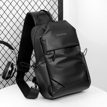 Hong Kong I TGREG trendy brand solid color mens chest bag shoulder bag casual multifunctional fashion one-shoulder cross backpack