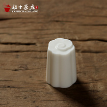 White porcelain cover set Handmade Xiangyun teapot cover bowl zero with cover Gongfu tea set Tea ceremony accessories Simple and elegant