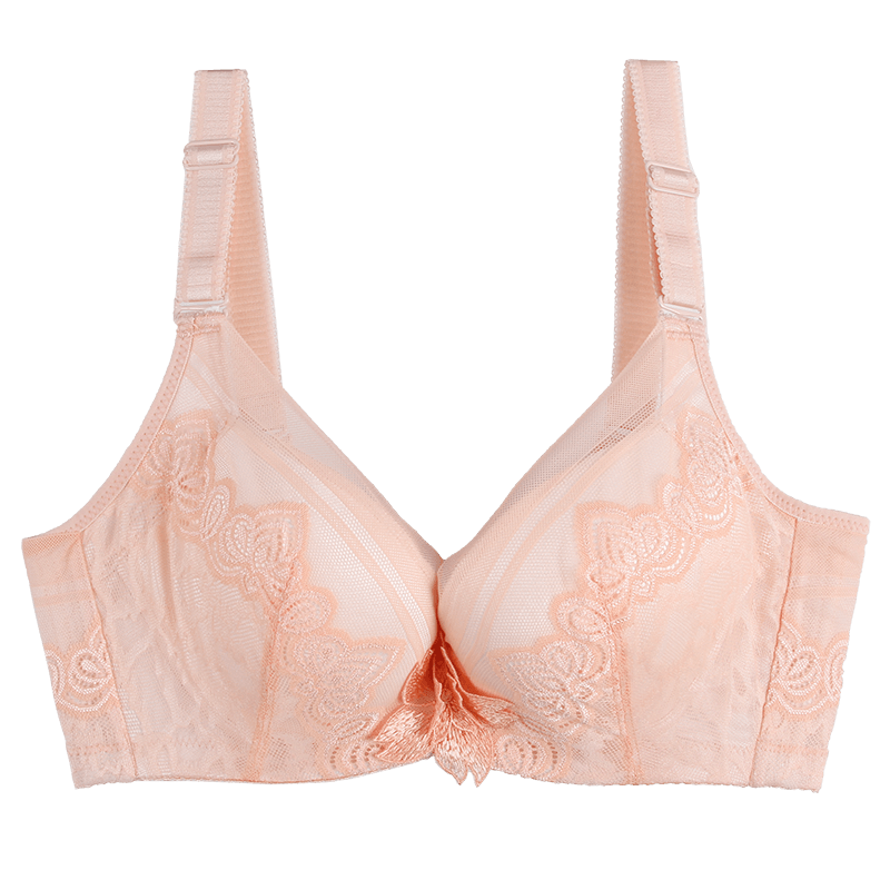 秀黛文胸女秋冬薄款透气内衣上托侧收性感蕾丝 花香季节d5110150b