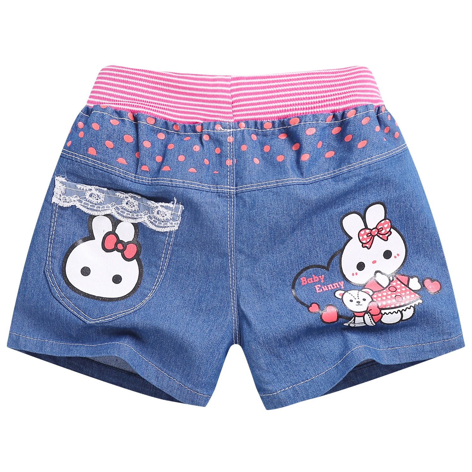 女童牛仔短裤夏天外穿薄款2018宝宝热裤子儿童装中大童宽松男童潮