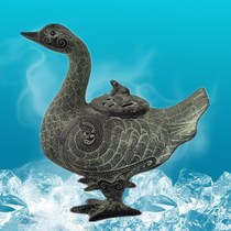 Antique bronze ornaments copper duck smoker aromatherapy antique antiques collection old bronze Special