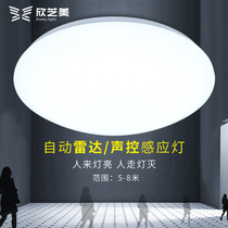 Led Ceiling Lamp Circular Engineering Radar Sensing Lamp Mansion Stairway Sensor Garage Hallway Balcony Lamps