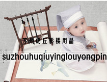 Ancient Clothing China Wind Pen Holder Photo Swing Piece Work Stroke Shadow Building Wedding Dresses Photo Write Real Wenfang Four Treasures Retro Writing Brush Holder