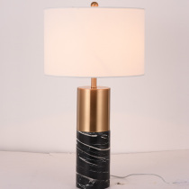 Nordic table lamp Light luxury Modern simple creative soft marble model guest hall American master bedroom bedside lamp