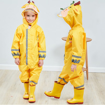 Boy waterproof rain cape student cartoon cute raincoat girl baby girl raincoat suit waterproof and long body