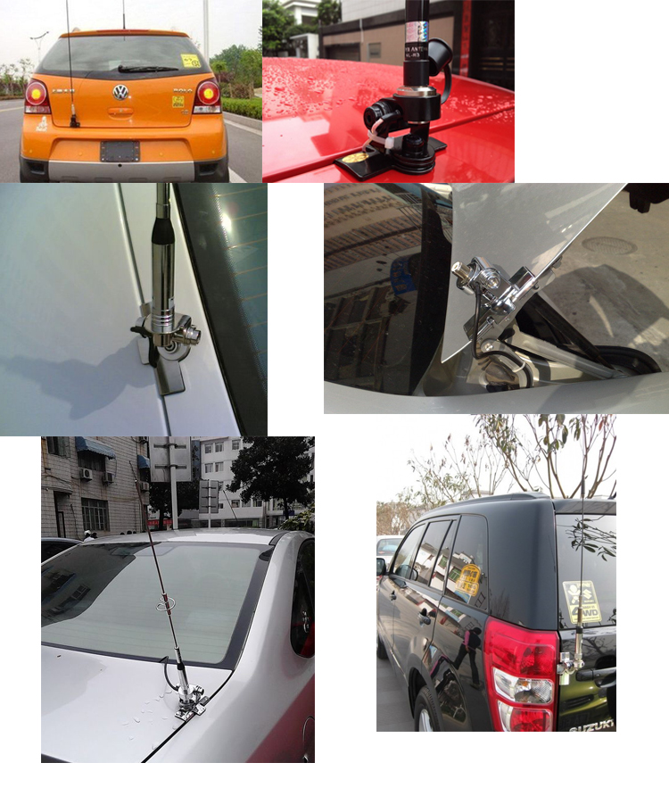 车载天线夹边 不锈卡边 对讲机天线万向夹边 迷你车台通用边夹