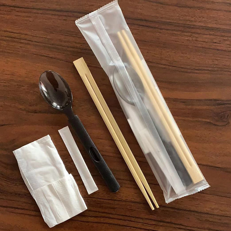 一次性环保餐包套装四件套餐具包汤勺牙签餐巾纸外卖餐具打包筷子