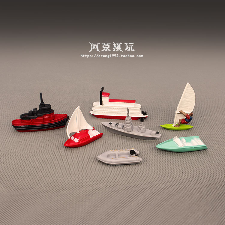Miniatura Mini Statku Pirackiego - Model Jachtu Morskiego, Figurka Retro Trójkątnej Żaglówki - Wianko - 5