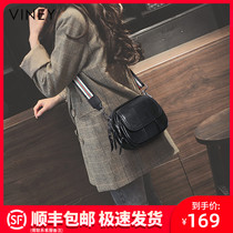 Viney bag 2022 new trendy leather fashion women's bag simple 2021 shoulder bag crossbody bag autumn winter small bag