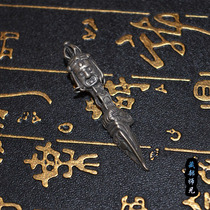 The three-sided Buddha King Kong drops the magic pestle to remove troubles and remove evil It represents the true wisdom of Buddhas wisdom emptiness and true wisdom