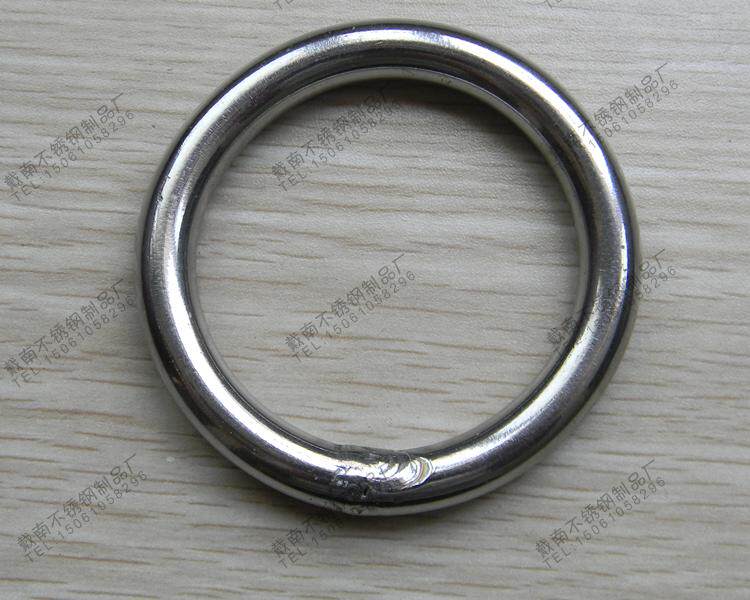 304不锈钢圆环 吊环 o型圆圈钢环 宠物狗链配件m4*40 可加工定制_双氙