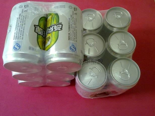 pe收缩膜热缩膜塑封膜/啤酒矿泉水玻璃水工业品包装膜/单片2头通