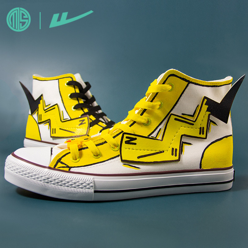 回力手绘涂鸦正品爆改鞋男鞋潮帆布鞋女diy涂鸦定制运动板鞋男夏