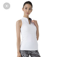 easyoga La veda new women's yoga wear stand-up collar cross vest