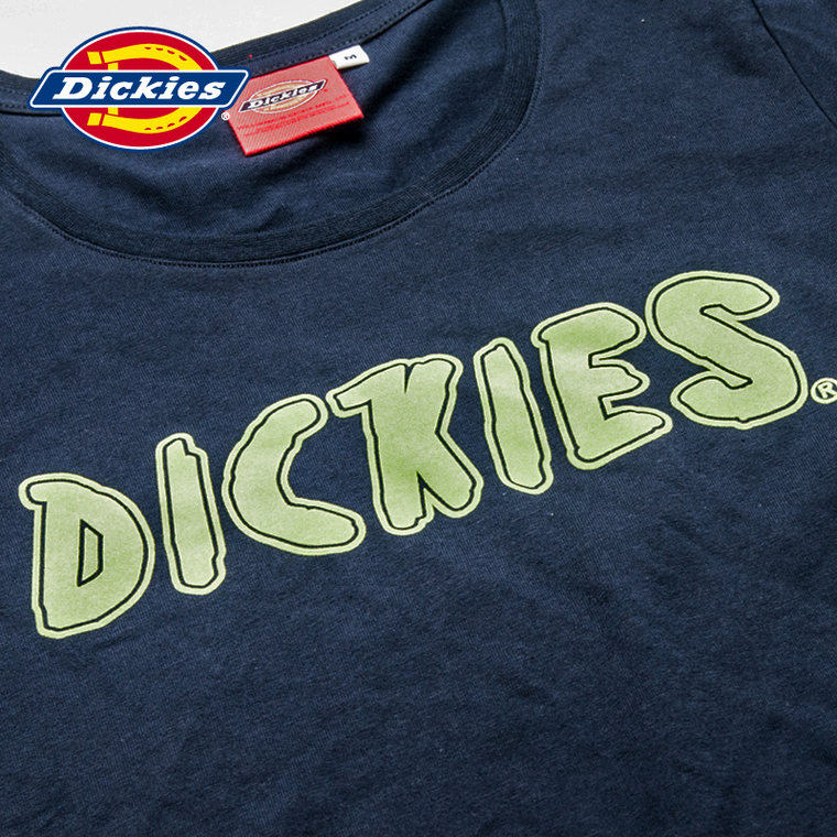 Dickies2015夏装新款 休闲情侣装女士字母印花短袖T恤152W30EC06