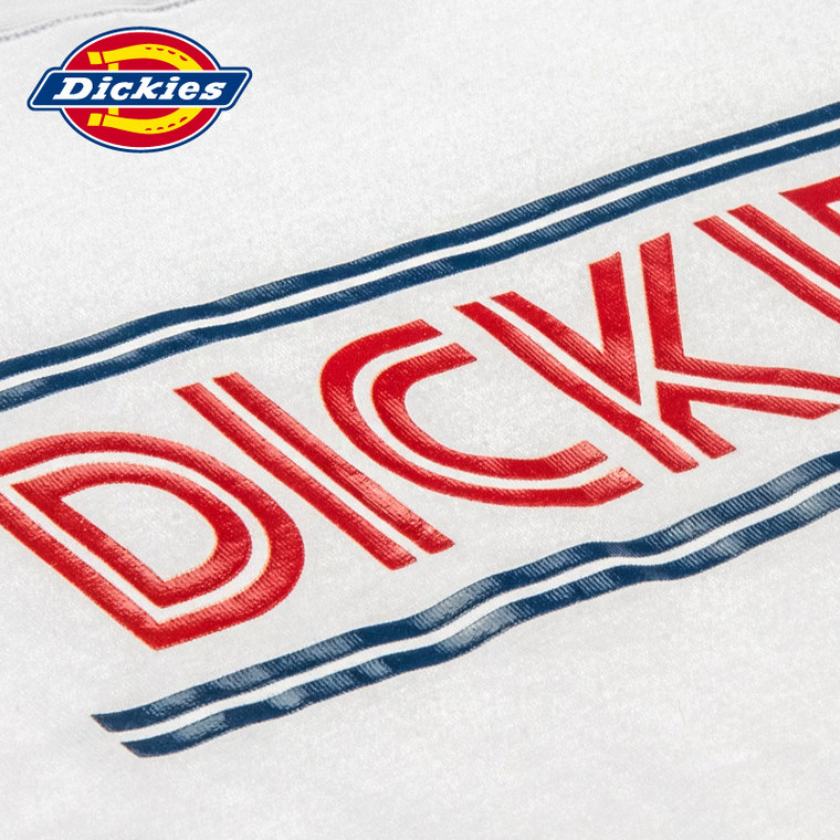 Dickies潮男装正品短袖t恤男夏款2015纯棉圆领半袖衫白152M30EC17