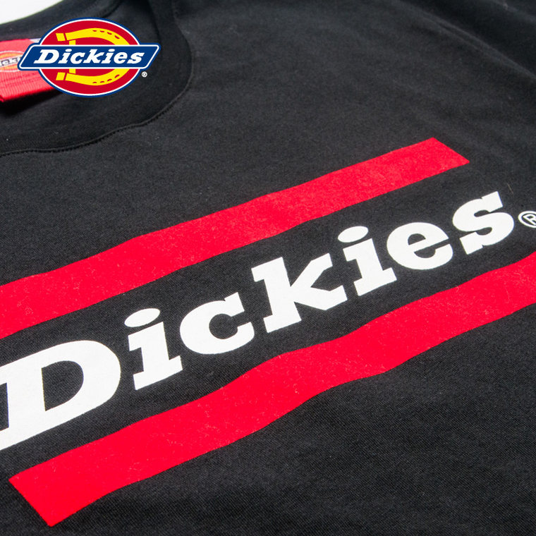 Dickies2015新款夏天男士短袖t恤衫 全棉字母印花TEE黑152M30EC12