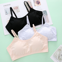 Lingerie Girls students High school students High school girls Summer thin clothes Anti-walking light No steel ring pure cotton bra cover