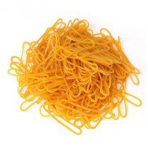 Bundle money tie rubber band cowhide band 38 flat disposable rubber band yellow leather cover financial office rubber ring 500g