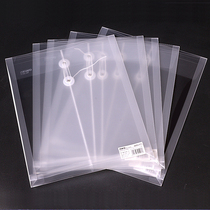 Del 5511 rope winding file bag A4 file bag transparent information bag rope winding test roll bag bill storage bag 12