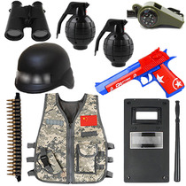 Childrens toy gun police suit Desert Eagle pistol childrens performance simulation props hand grab Special Forces equipment