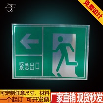 Emergency exits 30x40 Evacuation Escape Routes Signs Fire Marking Cards Safety Warning Signs