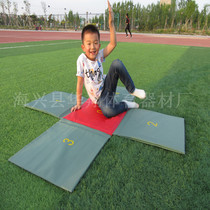 Childrens kindergarten Primary School students cross jump mat fun track and field competition digital jump mat splicing cross mat software