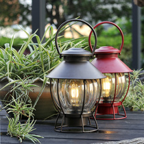 Nordic simple wrought iron garden courtyard lamp decoration Villa landscape lamp outdoor landing romantic table lamp