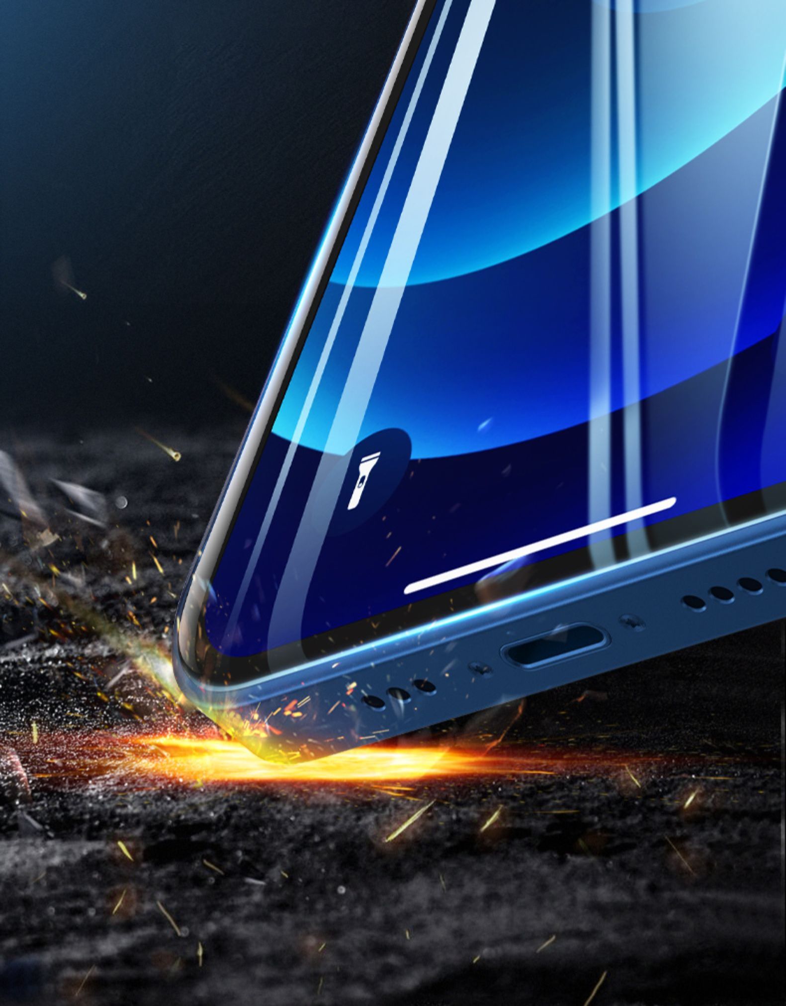 钻石级防爆抗指纹2张绿联iphone全系列全屏幕覆盖手机钢化膜