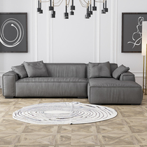 Italian fabric sofa Minimalist living room small apartment Sangui ins Nordic light luxury cloth sofa
