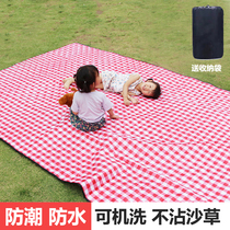 Outdoor mat Waterproof and anti-beach mat Plus thick picnic cloth mat Field lawn mat Portable anti-moisture mat