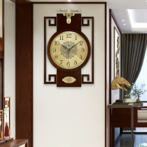 Han Shi creative living room wooden wall clock European silent clock Wall watch home quartz clock HW28