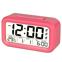 Han time multi-functional students simple small alarm clock mute electronic alarm table creative luminous bedside clock HA11-2
