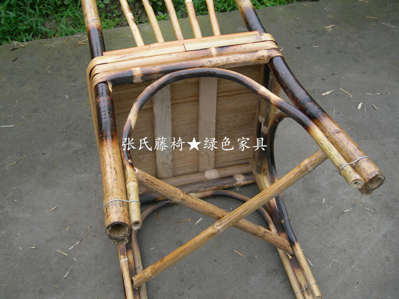 张氏藤椅竹家具椅子餐桌椅竹椅单人竹椅靠背椅餐厅椅靠背椅子