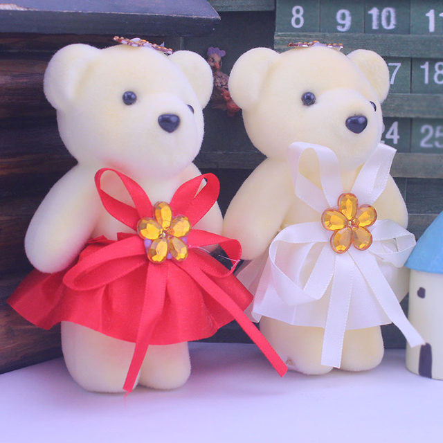 Rose flower bear doll cartoon bouquet doll doll foam bear bouquet bear flower shop floral package flower material