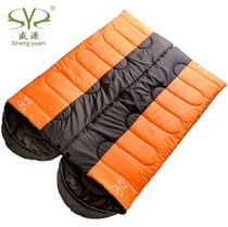 Outdoor camping sleeping bag Autumn and winter single person can be spliced tent sleeping bag office lunch break warm sleeping bag