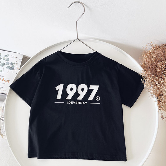 Xiaojie's boys T-shirt baby short-sleeved 2024 summer children's summer dress girls' top Korean style trend
Xiaojie's boys T-shirt baby short-sleeved 2024 summer children's summer dress girls' top Korean style trend