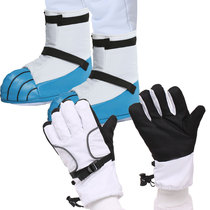 Halloween Childrens Day technology exhibition stage performance adult children astronaut matching gloves shoes foot cover