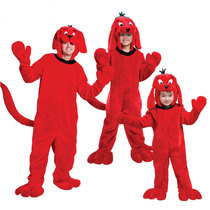 Halloween Childrens Day stage performance adult childrens cartoon Big Red Dog cliffer dress up costume