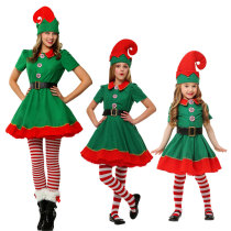 Cosplay Christmas Halloween stage performance performance Children adult girl Christmas Elf dress up costume