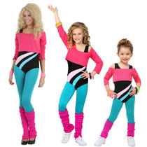 COS Halloween stage performance costume 80 s retro costume sports girl fitness sportswear