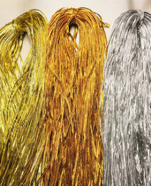 Stage clothing accessories Gold silver flat gold belt concave belt lace