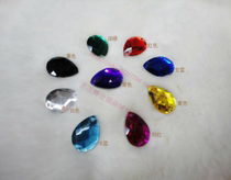 Stage dance clothing products Hand-sewn flat drip acrylic drill specifications 13*18mm 18*25mm