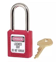 American Master Lock Marster padlock 410MCNRED Engineering Plastics Safety Lock Insulation Padlock