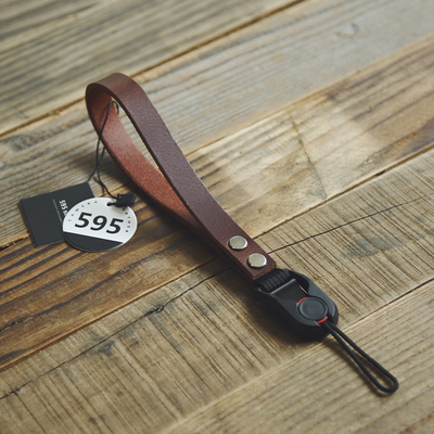 british 595 qui release  wristband leica sony fuji single reverse head layer real leather micro single r hand rope