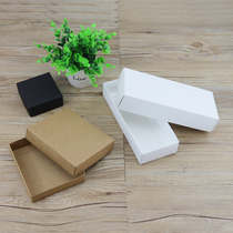 Packaging cowhide carton spot jewelry gift gift small folding box custom printing color box LOGO customization