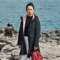 Set of Down Jacket Womens Tide brand autumn and winter outdoor windproof waterproof three-in-one womens coat